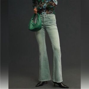 🩵 Anthropologie Pilcro Icon Light Blue Flared Corduroy Pants 33
